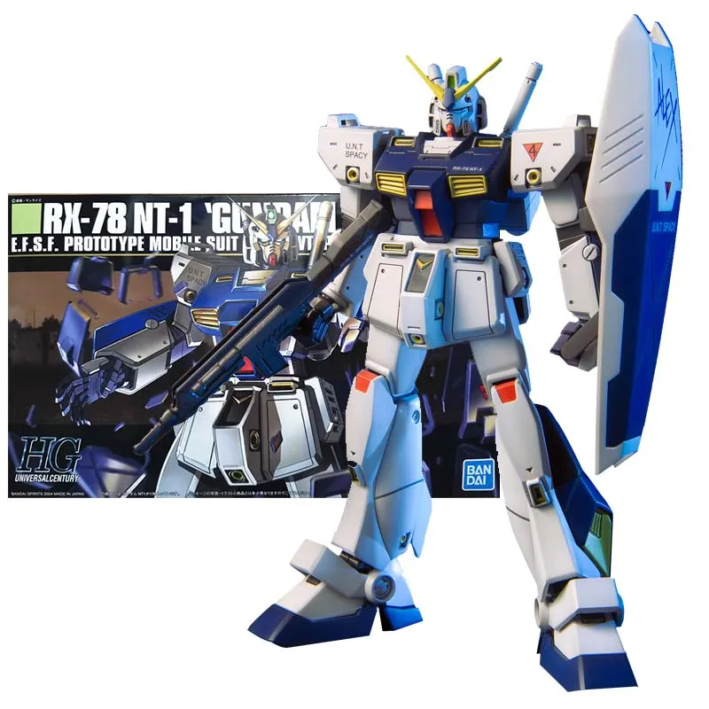 

Bandai Figure Gundam Model Kit Anime Figures HG RX-78NT-1 Alex Mobile Suit Gunpla Action Figure Toys For Boys Children's Gifts