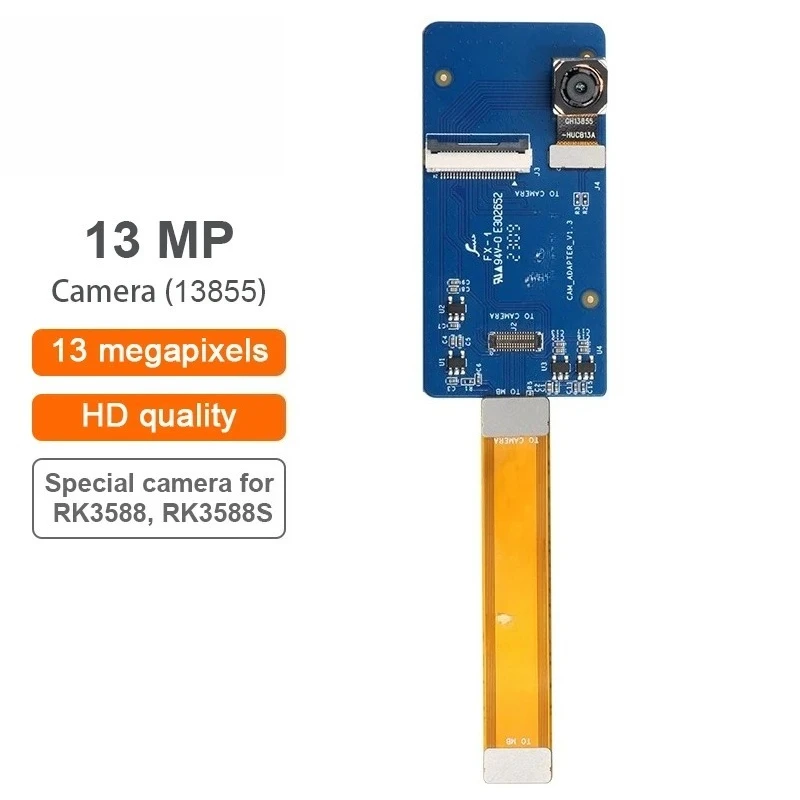 13MP 13855 HD Camera Module Fit RK3588 RK3588S Single Board Camera Accessory for Development Board