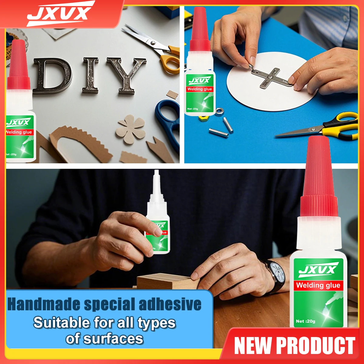 50 g de cola super oleosa multiusos Ecológica Cola artesanal Cola pura original Sem odor pungente para utilização segura em brinquedos de plástico Modelos DIY Artesanato Cola líquida.
