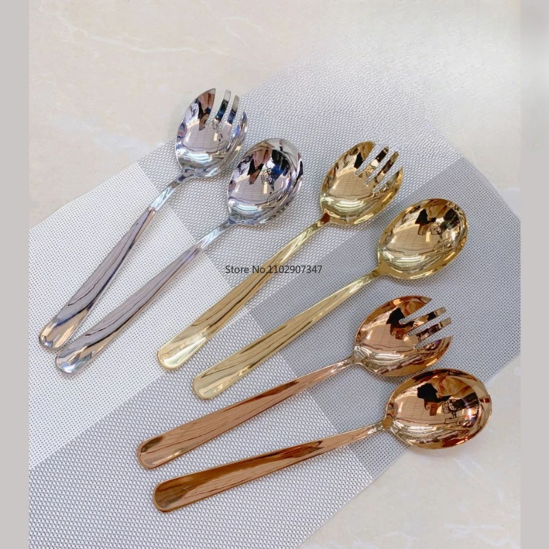 Serving Spoon Salad Fork Divided into Fish Spear Service  Public  Thickened