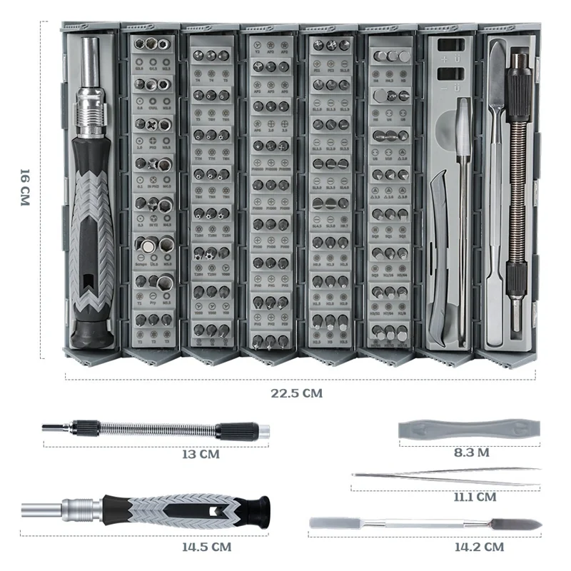 Precision Screwdriver Set 126-In-1 Professional Maintenance Tool Set