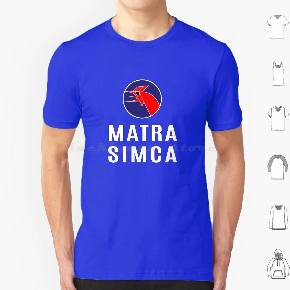 Matra Simca 1973 Logo T Shirt 6Xl Cotton Cool Tee Matra Sports Cars Henri Pescarolo Fran ? Ois Cevert Hill Matra V12