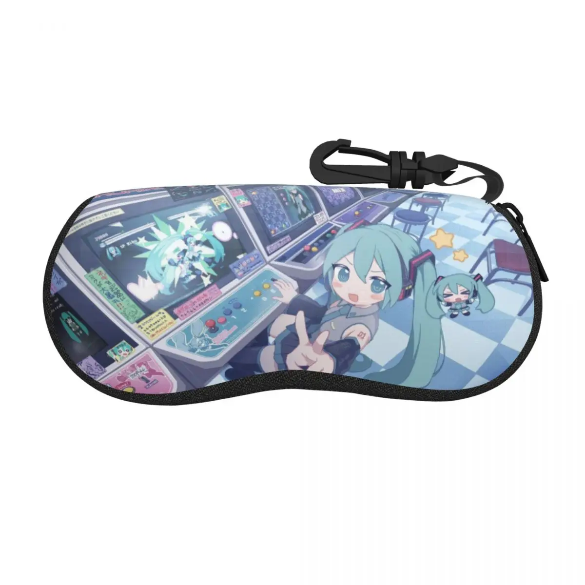 Harajuku Cartoon Glasses Case Hatsune Miku Merch Glasses Box Anti-Pressure Eye Contacts Case