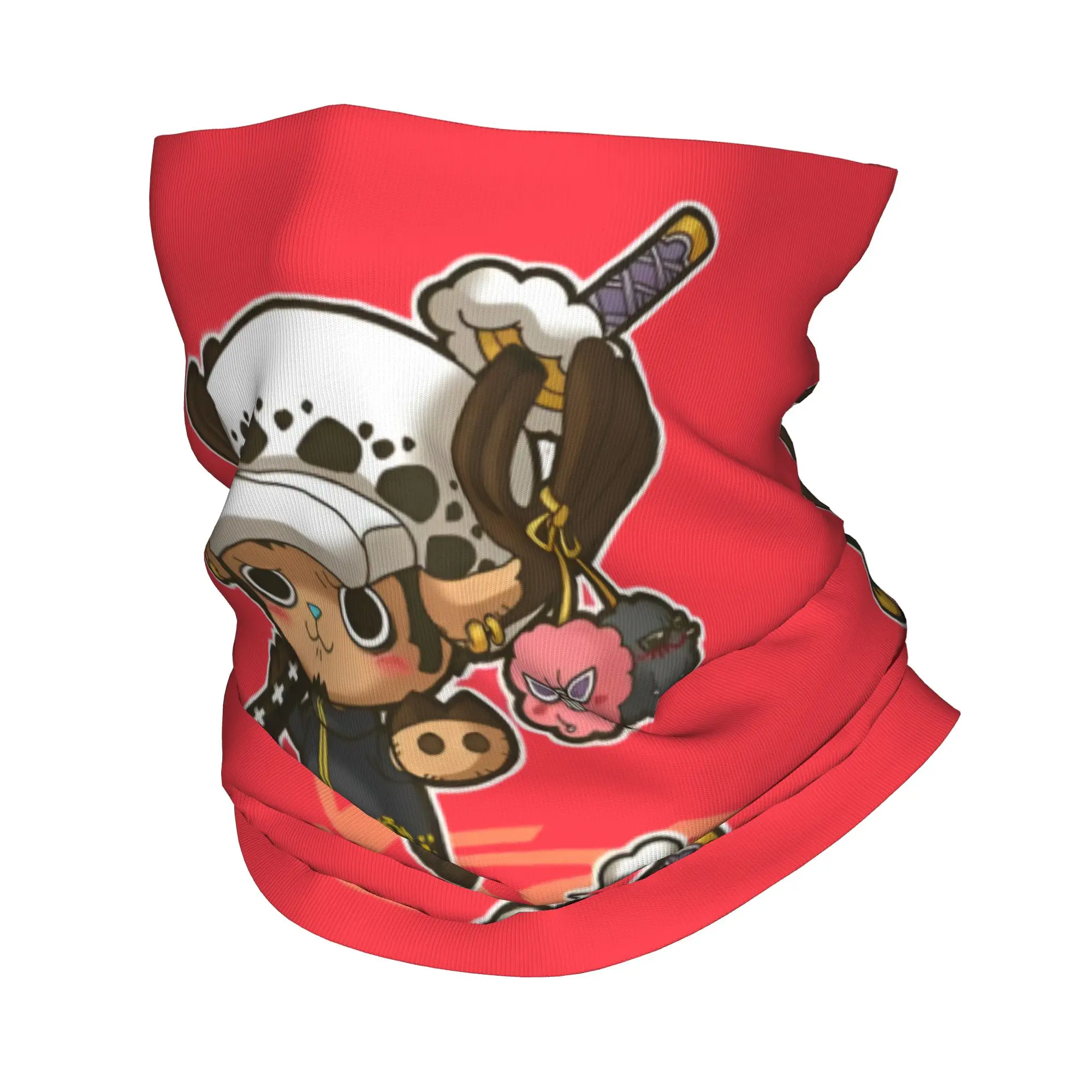 Custom Chopper Janpan Anime Bandana Neck Warmer Women Men Winter Ski Tube Scarf Gaiter  Face Cover