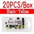 Yellow-Black 20PCS