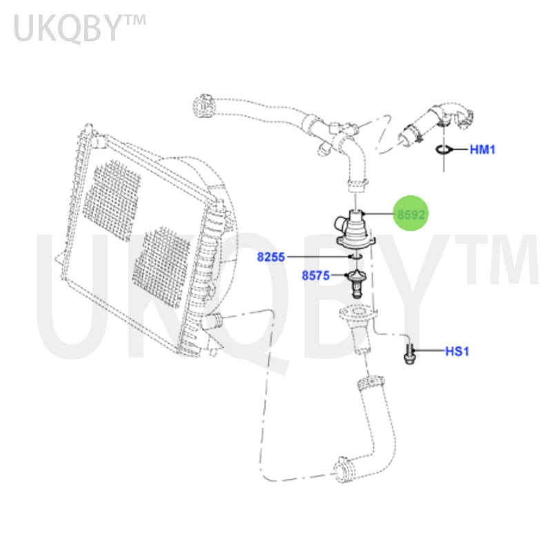 Mo nd eo  2.5 Thermostat seat aluminum F6ZE8A587BA