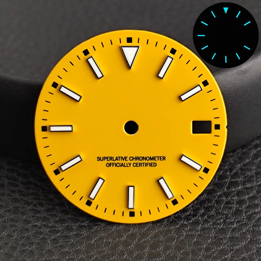 28.5MM Single Calendar Watch Dial Fit For NH35/NH36 Movement Accessories Watch Parts Sterile Watch Dial