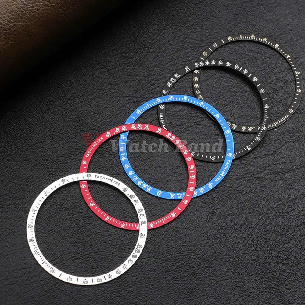 40.5mm*35.2mm Aluminium Watch Bezel Insert Speed Master VK63 Watches Case Watch Ring for Tachymeter Bezel for Speedmaster Watch