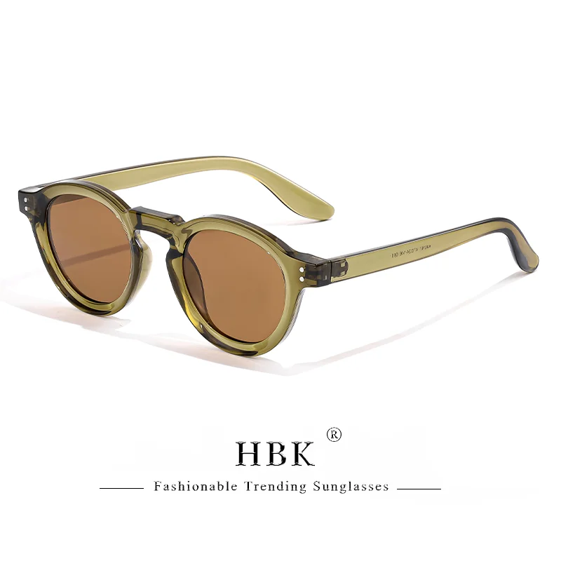 HBK Mode Polarisierte Sonnenbrille Männer Retro TR90 Hochwertige TAC Linsen Runde Sonnenbrille Frauen Fahren Angeln Brillen Reisen – Detail 23