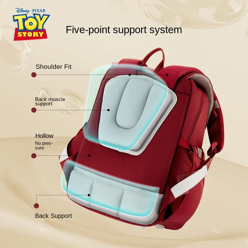 Disney Lotso School Bag For Boy Girl Spider Man Primary Student Shoulder Orthopedic Backpack Large Capacity Kids Gifts Mochilas