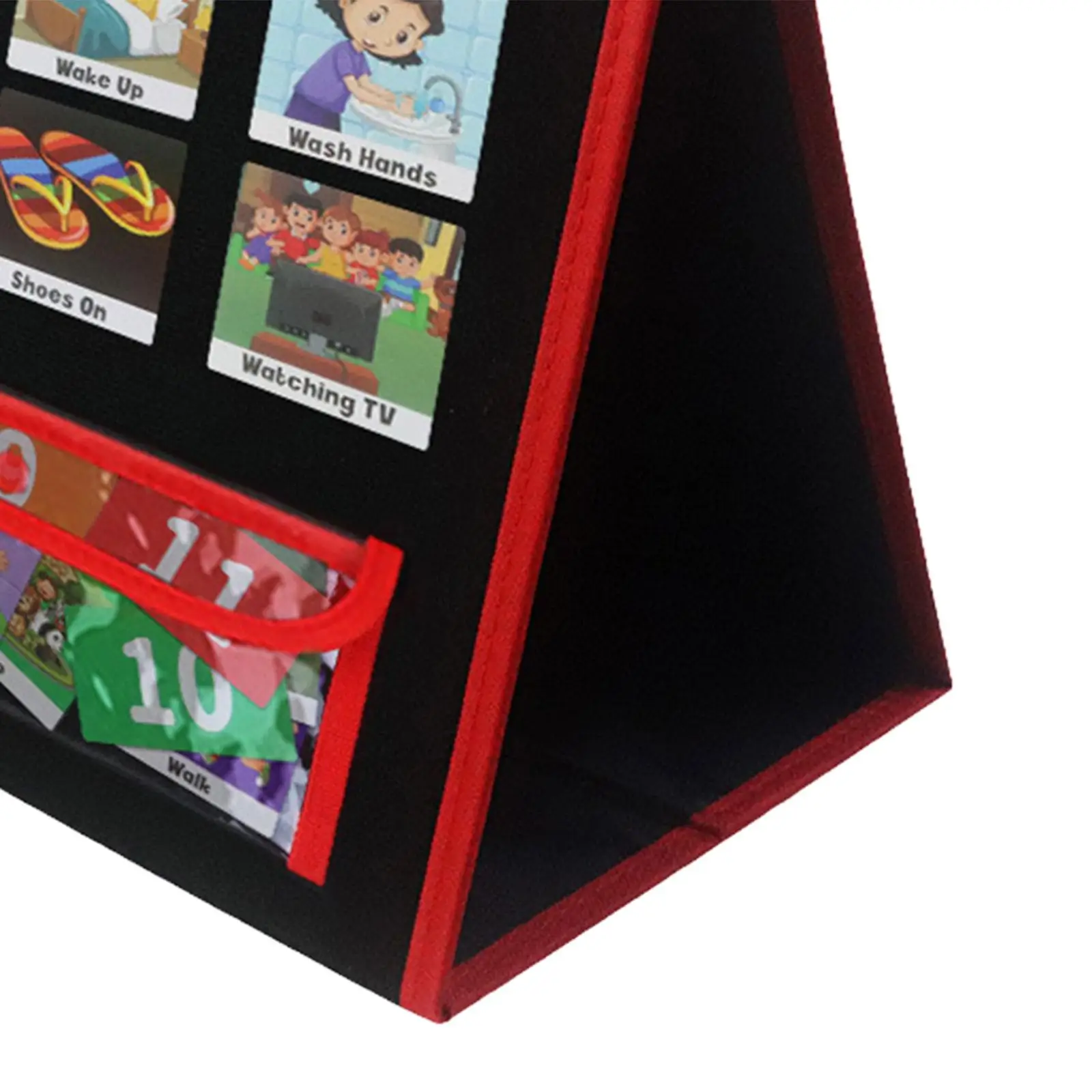 Calendario del programma visivo carte di Routine per bambini tabella tascabile del programma settimanale pieghevole riutilizzabile