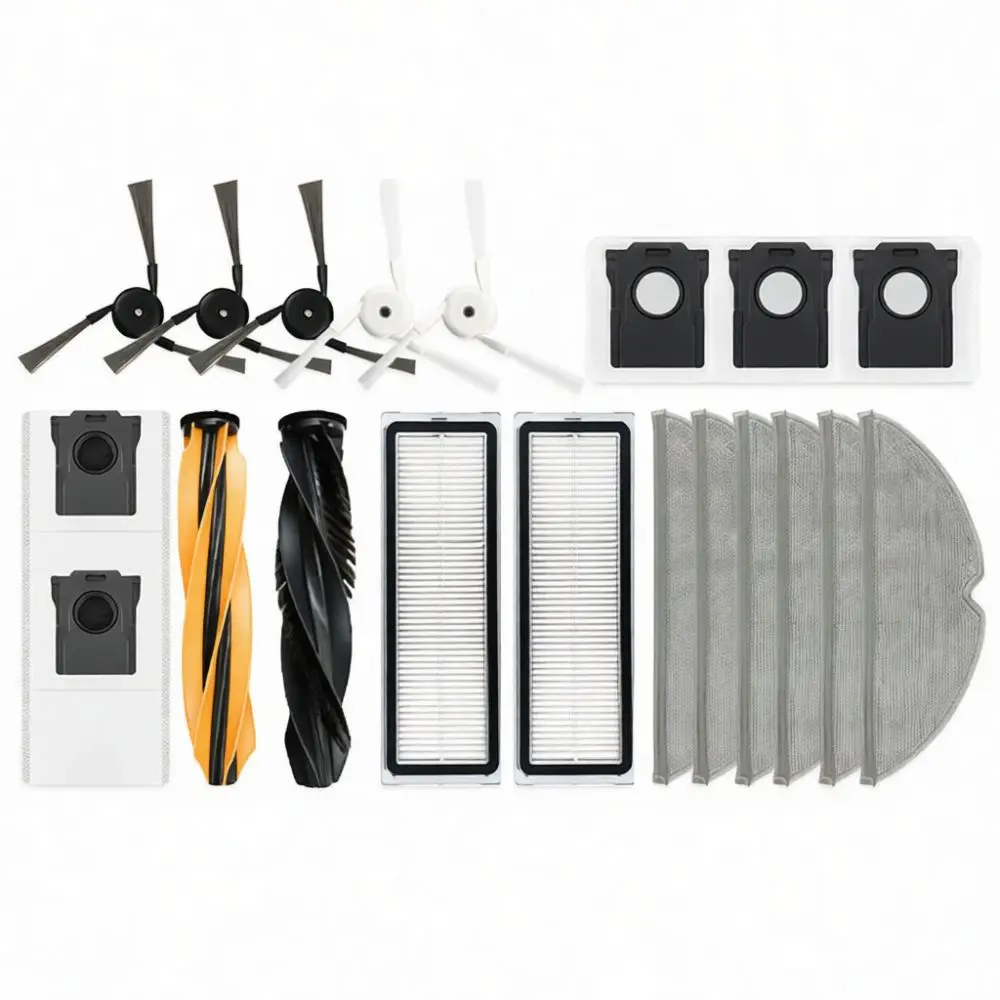 Efficiency Cleaning Replacement Kit For Dreame D20 Pro Plus Robotic Vacuum Roller Brush Side Filter Mop Dust Bag Consumables