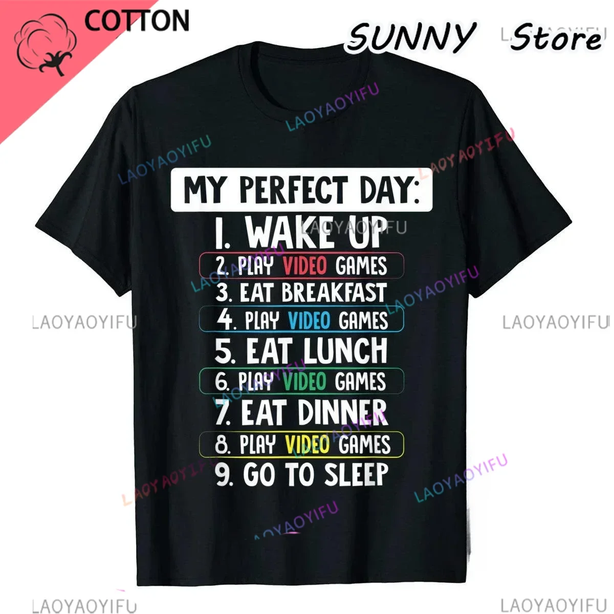 Funny Gamer TShirt Perfect Day Holiday Gift For Gaming Kids Printing Man Tops Shirts Japan Style  T Shirt