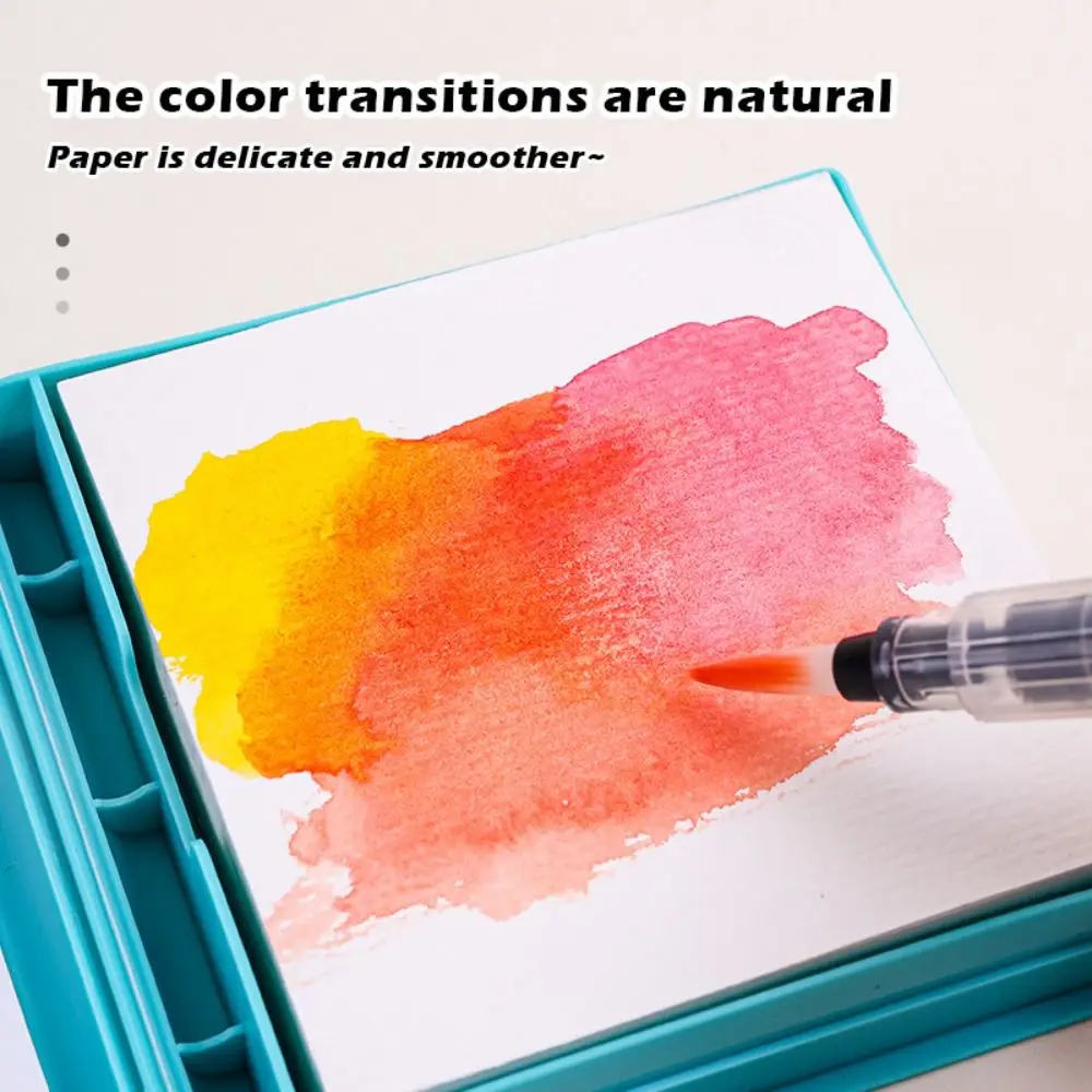 كراسة الرسم المائية الإبداعية القابلة للتمزيق سميكة المحمولة المائية دفتر جيب كتاب الألوان المائية الرسم في الهواء الطلق #5