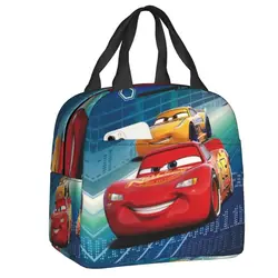 Borsa per il pranzo isolata per auto Pixar del fumetto personalizzato per la scuola borsa termica a tenuta stagna Bento Box contenitore per alimenti per bambini Tote Bags