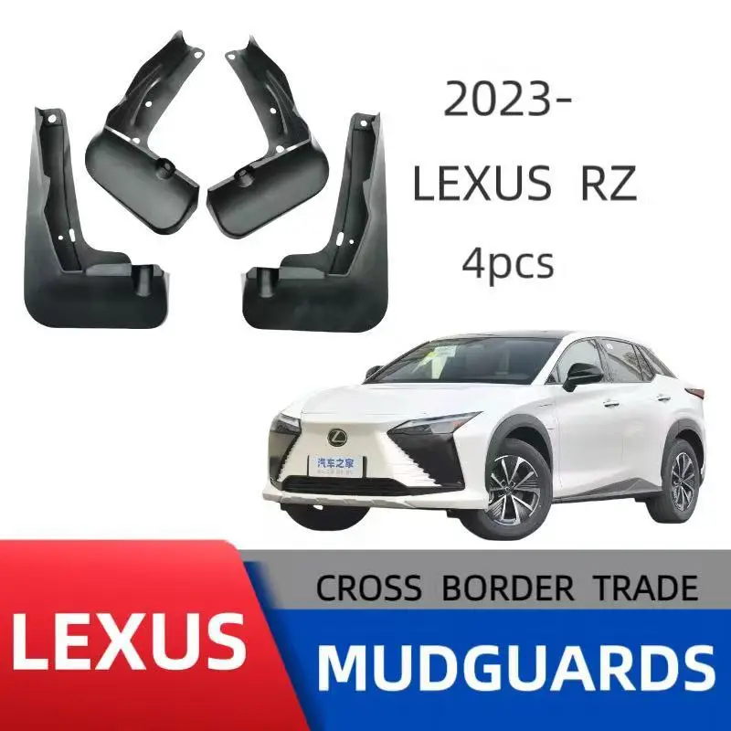 

4pcs/set Car Mud Flaps for Lexus RZ EB10 E450 E300 Exterior Front Rear Mudflaps Splash Guards Tyre Guards Mud Flap Mudguards