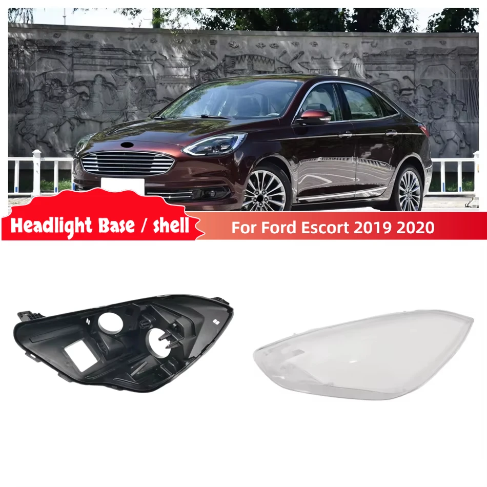 Para Ford Escort 2019 2020, piezas de repuesto para Interior de coche, Base de faro delantero, soporte de bombilla, cubierta de carcasa automática