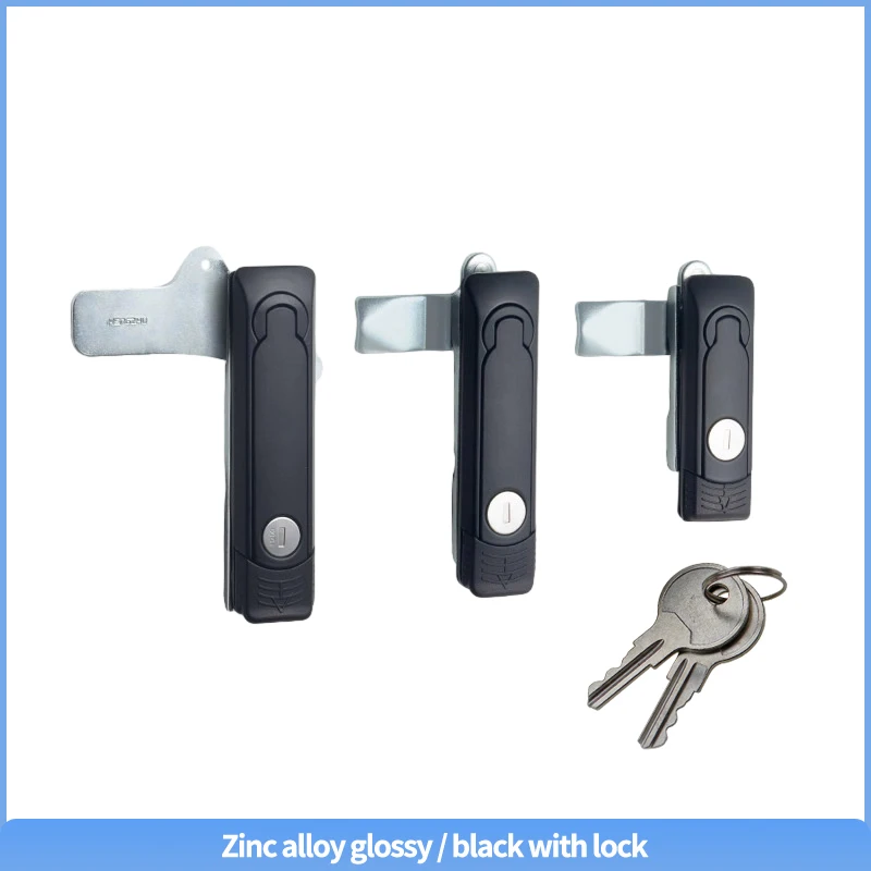 Zinc Alloy Distribution Cabinet Flat Lock for Electrical Cabinet Doors and Box Security