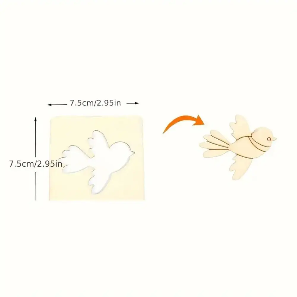 Hands-on criatividade pintura de madeira estênceis quebra-cabeça pintura oco modelo kit prancheta 60 pçs/set para 60 pçs/set