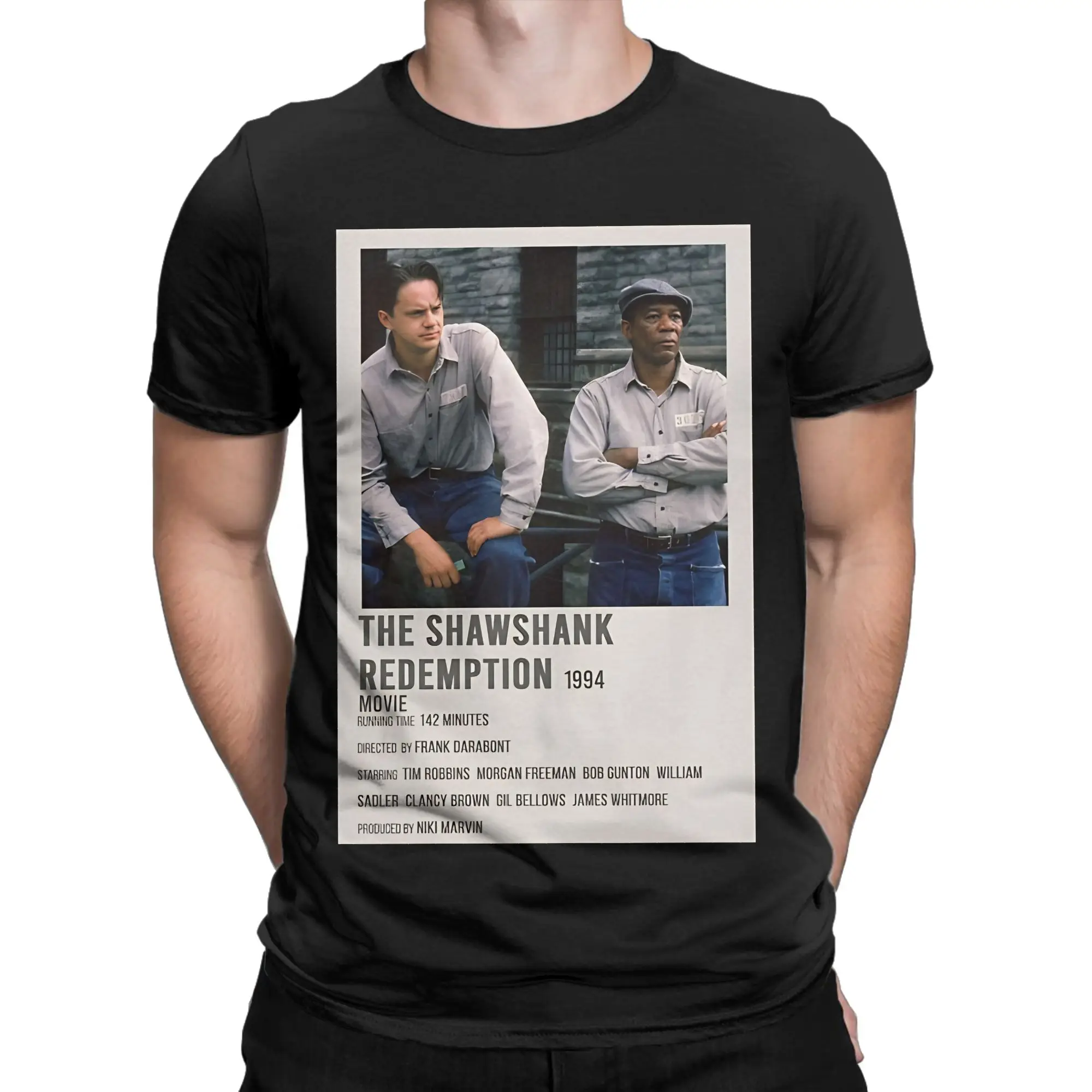 T-shirt graphique The Shawshank Redemption 100% coton, t-shirts The Shawshank Redemption pour hommes