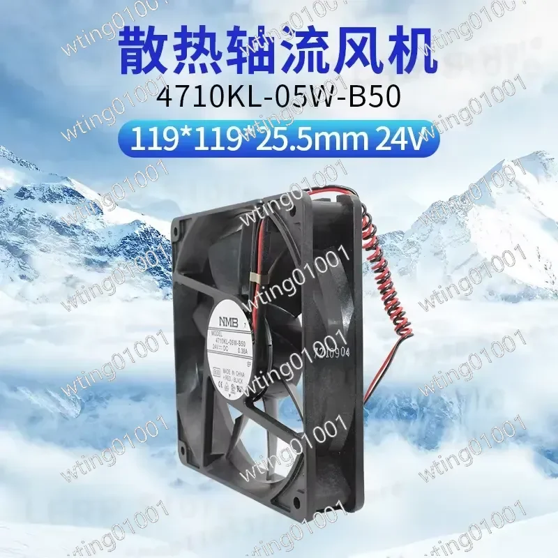for NMB 4710KL-05W-B50 B59 B10 120mm DC 24V 0.38A High Airflow Silent Blower Cooler Replacement for Server Cabinet Rack Mount