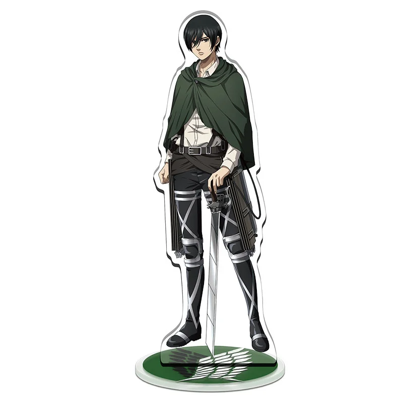 15cm Charm Anime Fans Gifts HD Character Attack on Titan Alan Yeager Hanji Zoe Acrylic Stand Model Desktop Decoration Series