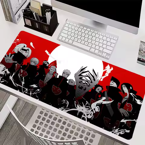 Mouse Pad PC Accessories Keyboard Pad Office Desk Mat Anti Slip Mousepad Rubber Naruto Akatsuki Tablet Pad Gaming Extended Pad