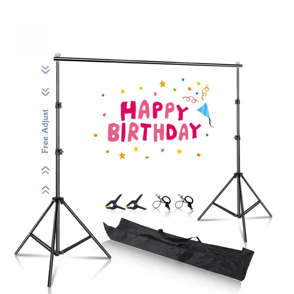 SH Photo Video Studio Backdrop Background Stand Photography Muslin Backgrounds Picture Canvas Frame Support System With CarryBag