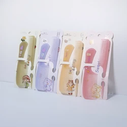 Cartoon Kam 2pc, Jelly Textuur Kammen, Cartoon Kammen voor Geschenken, Verjaardagen, Dames Schattig Patroon Fruit, Speciaal voor echt haar pruiken