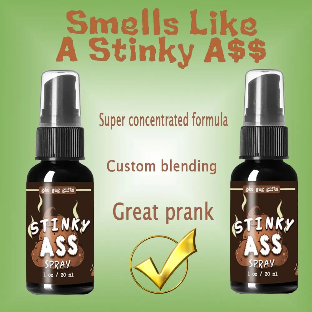 30ML Liquid Fart Spray Can Stink Bomb Ass-Smelly Stinky Gas Crap Gag Prank Novelties Toy Joke Party Supplies