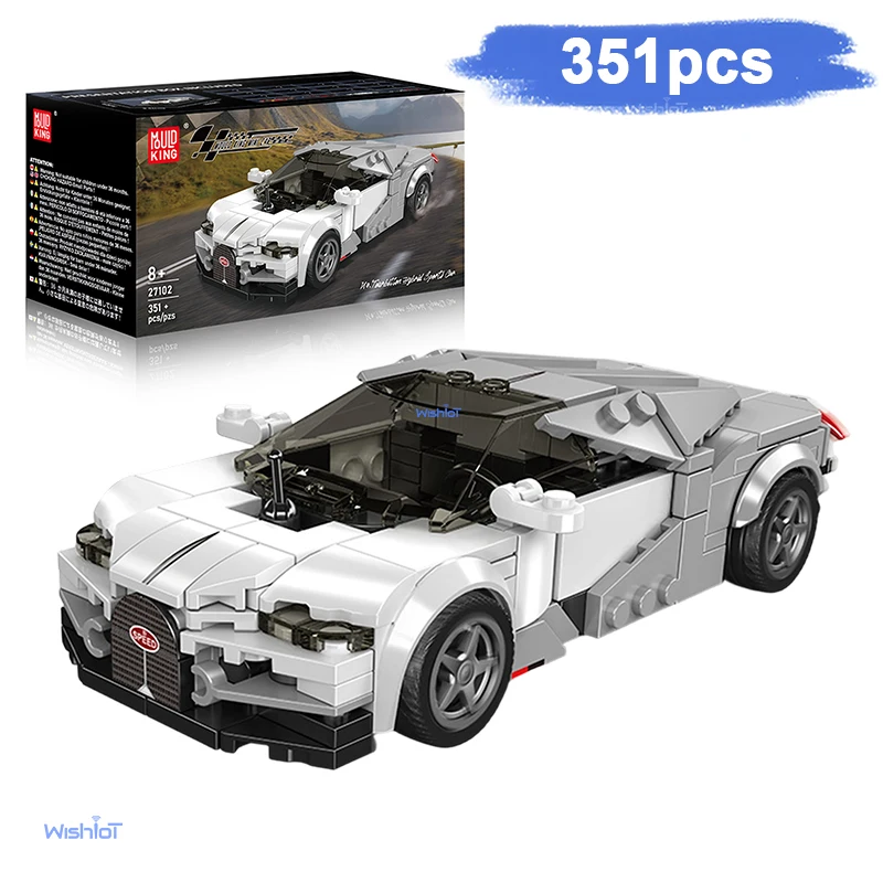 

27102 Eight stud Car 351pcs DIY Models Educational Assembly Toys Granule Small Bricks Building Blocks Christmas Gifts
