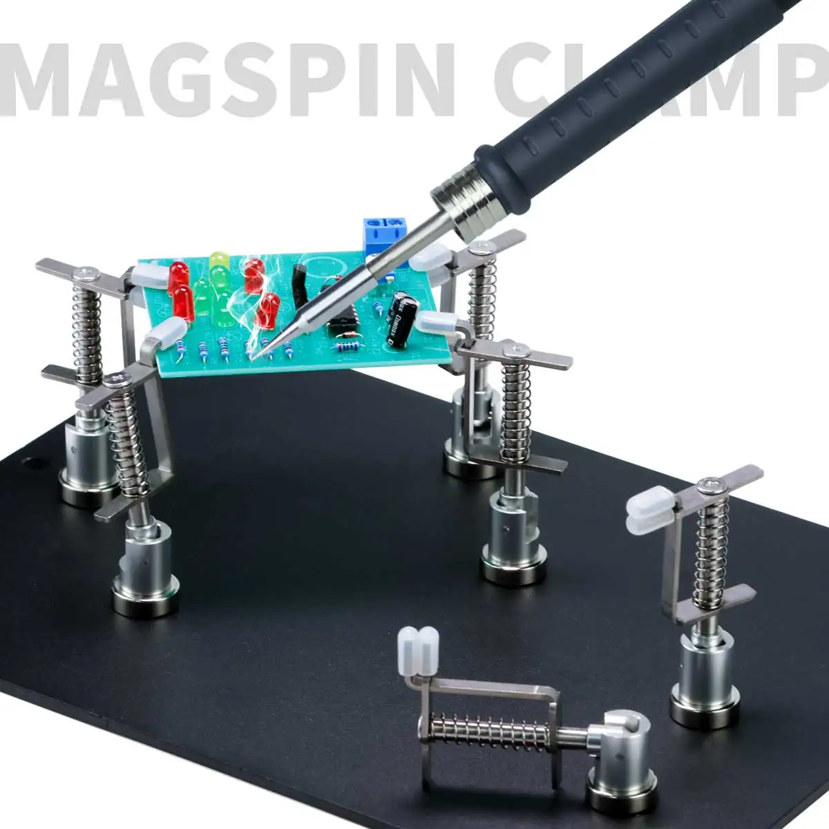 HZY H-07 Multifunktionale magnetische Universa-Federklemme 90 °   Rotationsplattenhalter für die Debugging präziser Schweißteile
