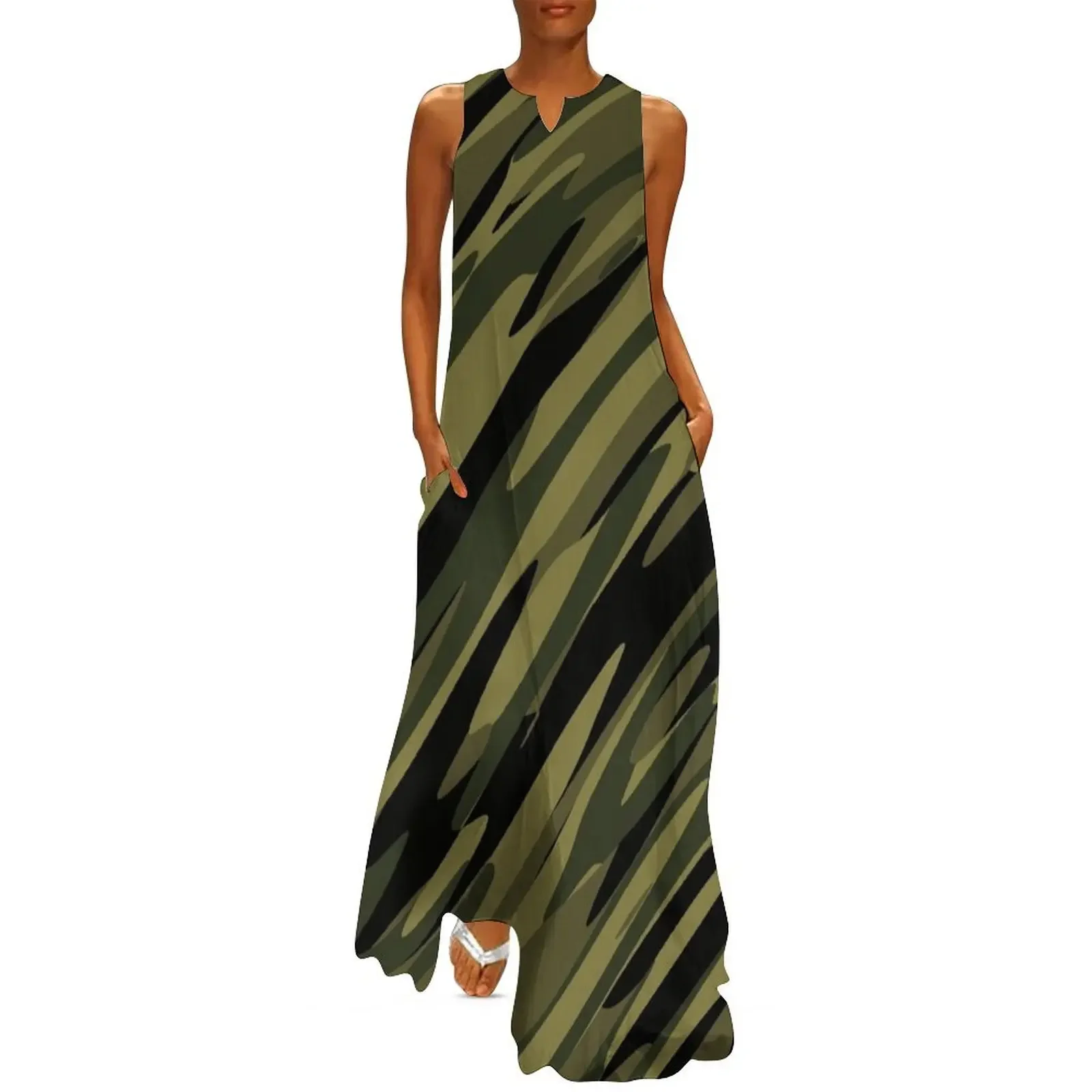 

Camouflage streaks 23 Long Dress Long veiled dresses women party dresses woman dress Dresses gala Dress