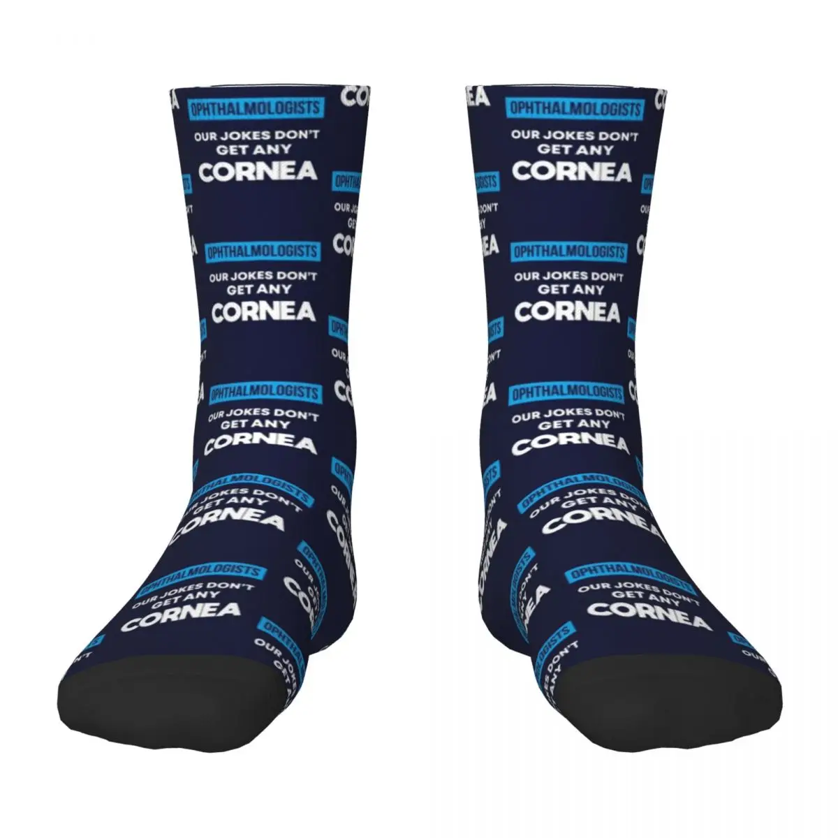 

Ophthalmologists Our Jokes Don't Get Any Cornea Socks christmas stocking anti-slip Socks Women's Men's