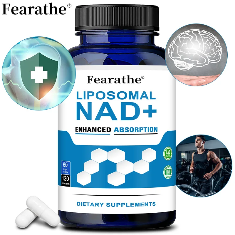 NAD+ 750mg Capsules - Anti-Aging, Cell Repair, Energy Boost Focus Skin Health Cellular Vitality Blood Flow Support, Antioxidant