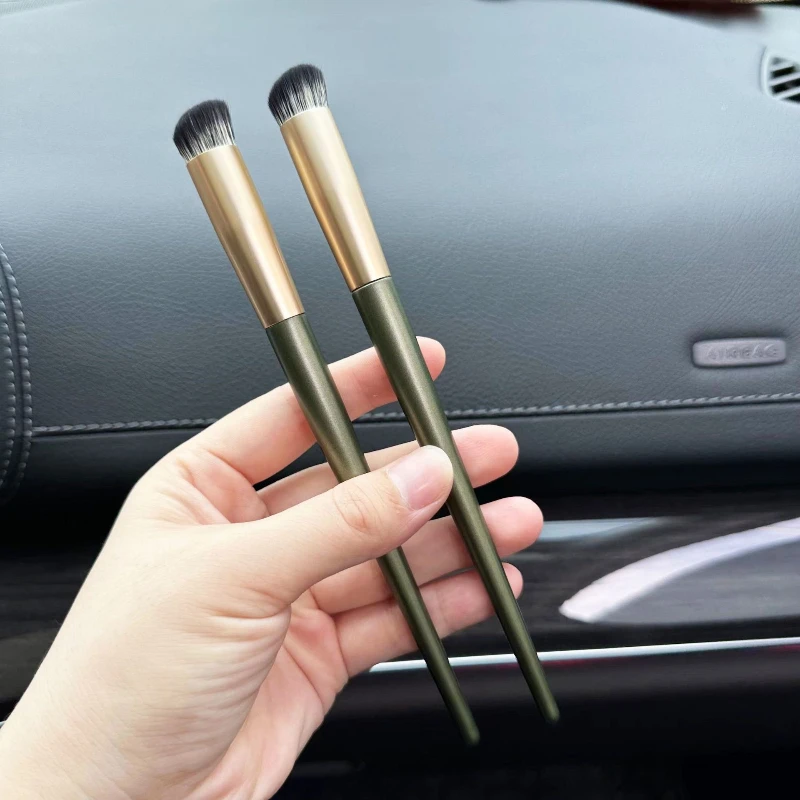 ディテールブラシ 指腹ノーズコンタリングコンシーラーブラシ コンターフェイスルースパウダーブラシ ポータブルメイクアップブラッシュビューティーツール