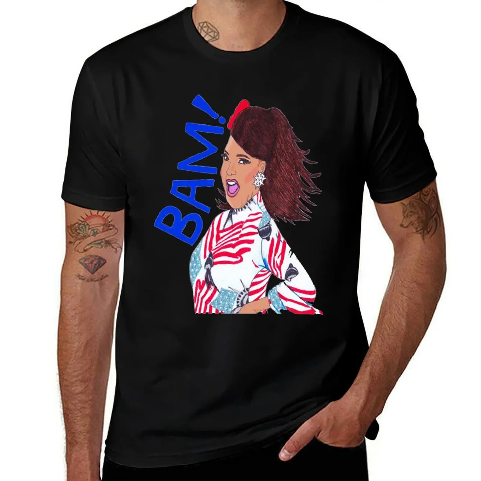 Alexis Mateo BAM! T-Shirt Plus Size Basic Cotton T-Shirt