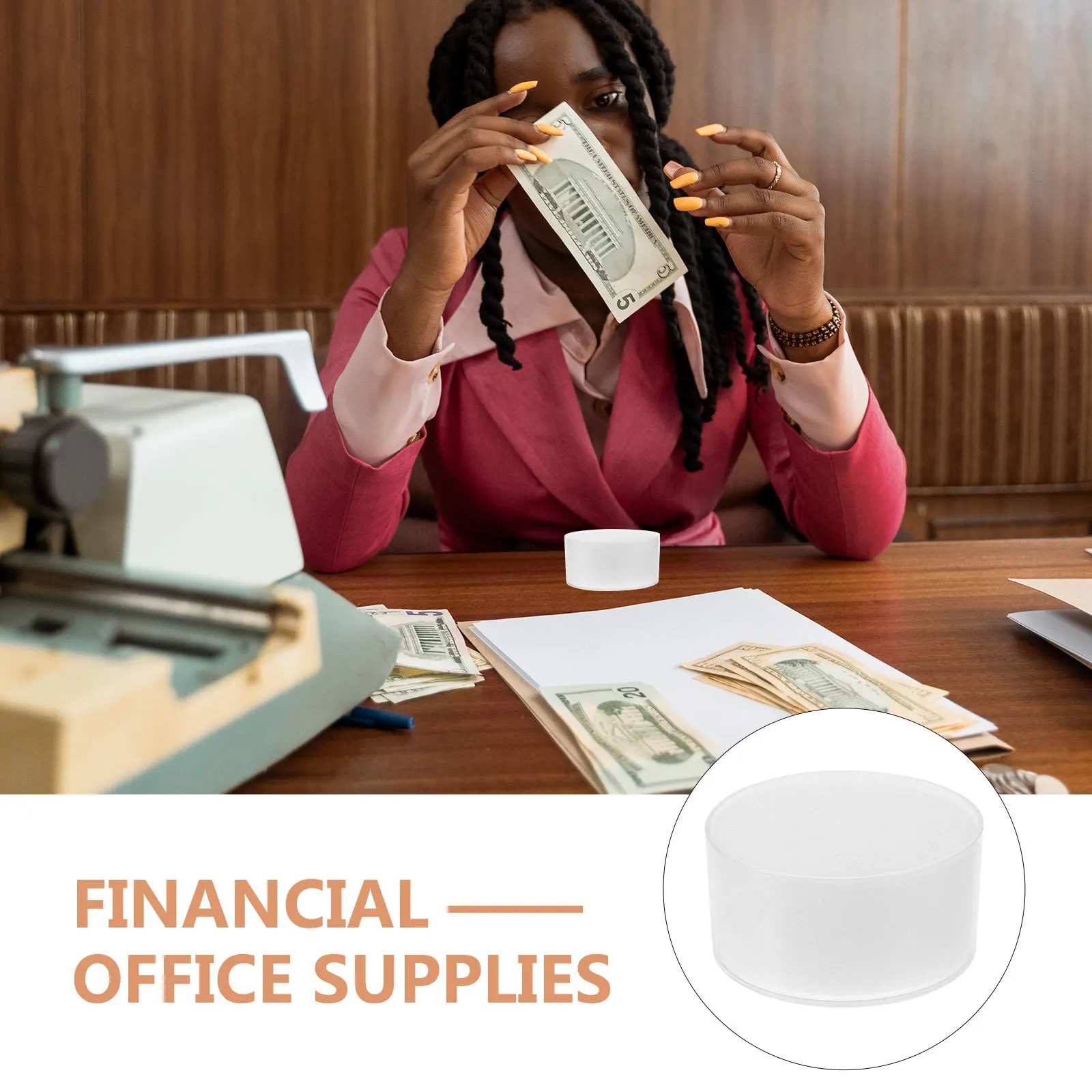 4 قطعة العد النقدي الإصبع مرطب الإسفنج عدم الانزلاق إصبع ترطيب أداة مفيد فاصل المال للشركات المصرفية المحاسب #4