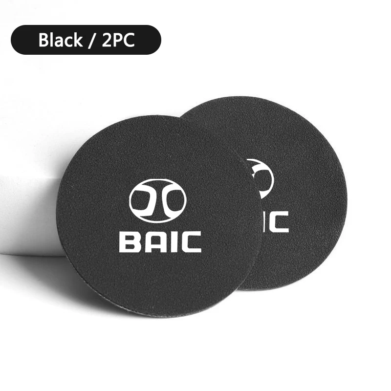 Car Coaster Water Cup Mat Anti-Slip Pad Accessories For BAIC Bei Jing X3 Senova X25 X35 X55 X65 D50 BJ40 PLUS EX5 EU5 EC5 BJ80