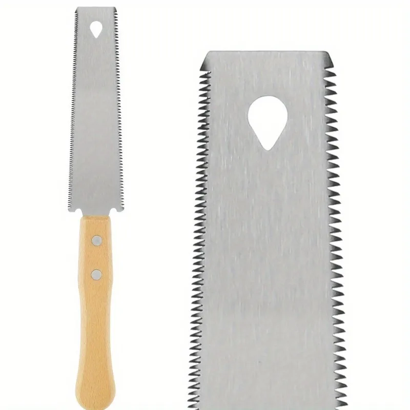 1PC Japanese Hand Saw SK5 High Carbon Steel Double Edged Woodworking Flush and Finish Cutting Wood Saw Double-sided Saws