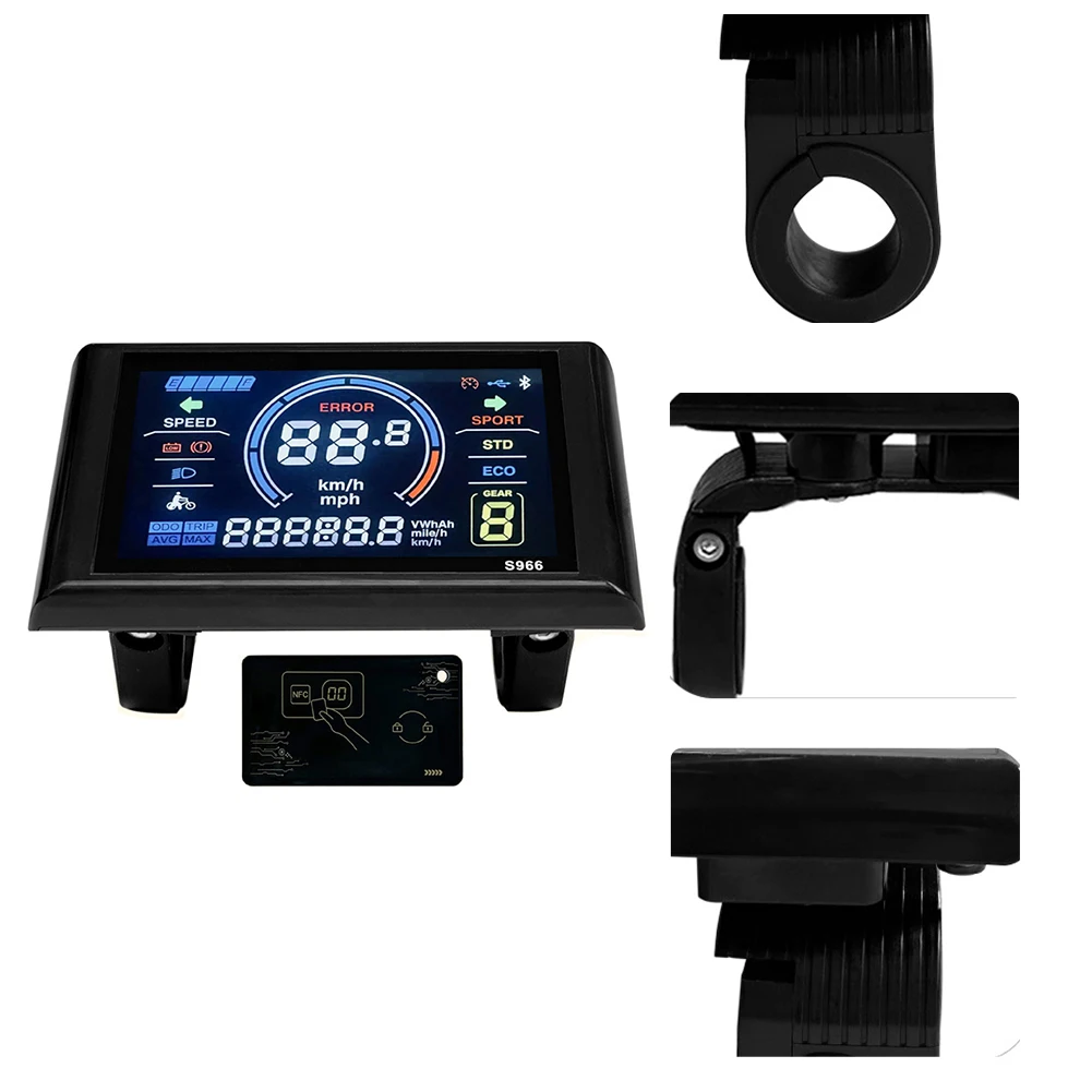 

Измеритель скорости и мощности велосипеда, дисплей энергопотребления, ЖК-дисплей, 5-контактный водонепроницаемый интерфейс, конструкция из материала ABS