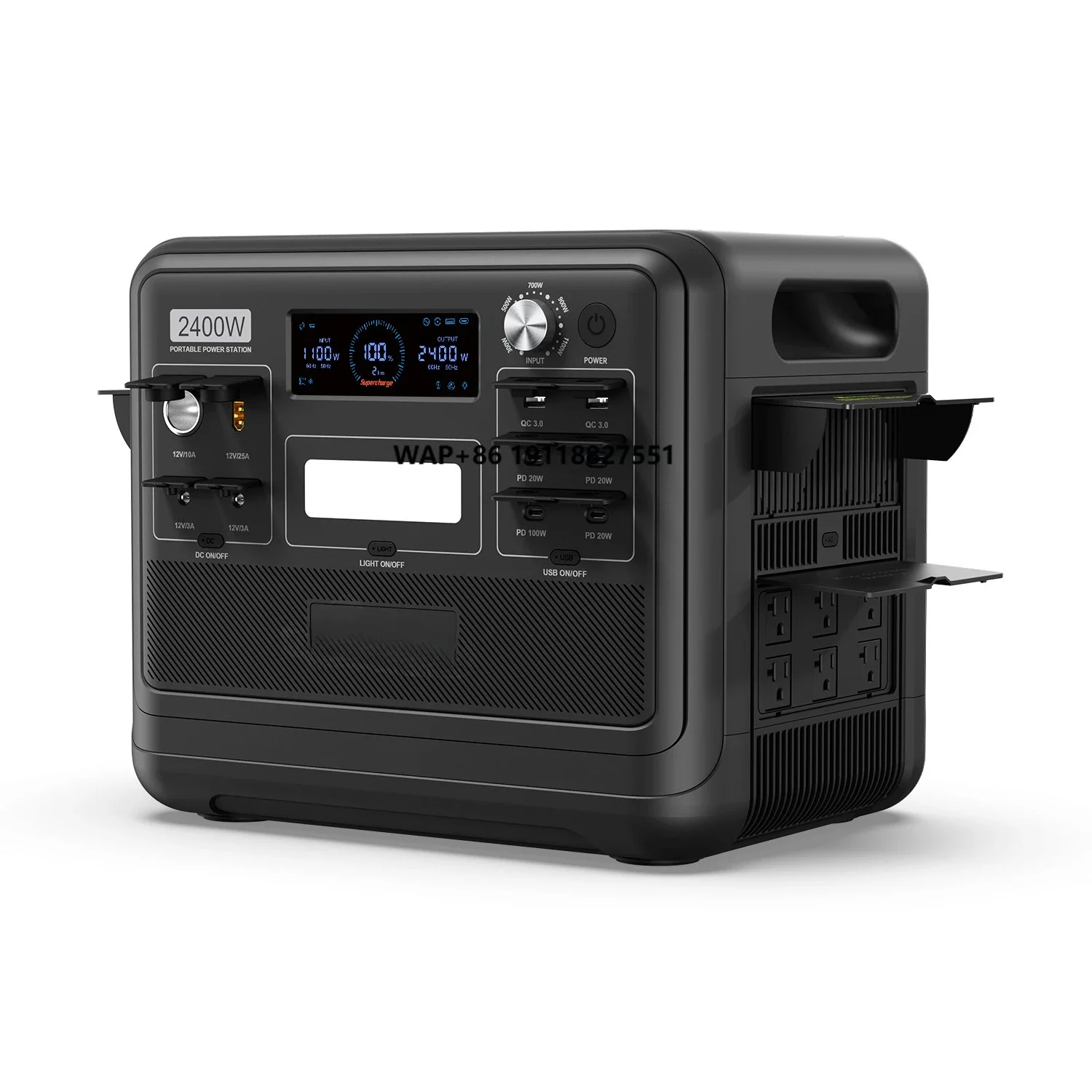 

300W to 2200W Off-grid Hybrid Solar Power Plant System All-in-One Portable Solar Generator with Gel or Lithium Battery