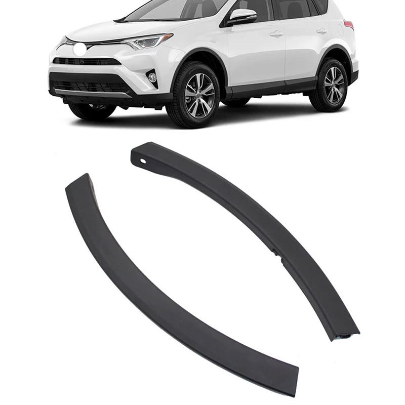 Front Bumper Wheel Fender Molding Trim Eyebrow Protector For Toyota RAV4 (XA40) 2016 2017 2018 Strip Guard 52113-0R060