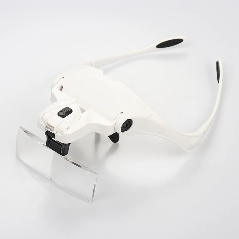 แว่นขยาย 5 เท่า พร้อมไฟ LED แบบคาดศีรษะ สำหรับต่อขนตาปลอม อุปกรณ์ต่อขนตา เครื่องมือแต่งหน้า