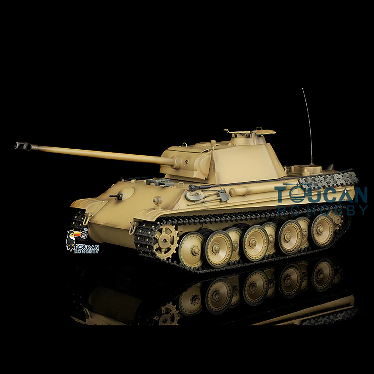 

RTR Heng Long 1/16 Scale RC Tank FPV 7.0 Panther G 3879 Metal Tracks Wheels Model TH17500-SMT4