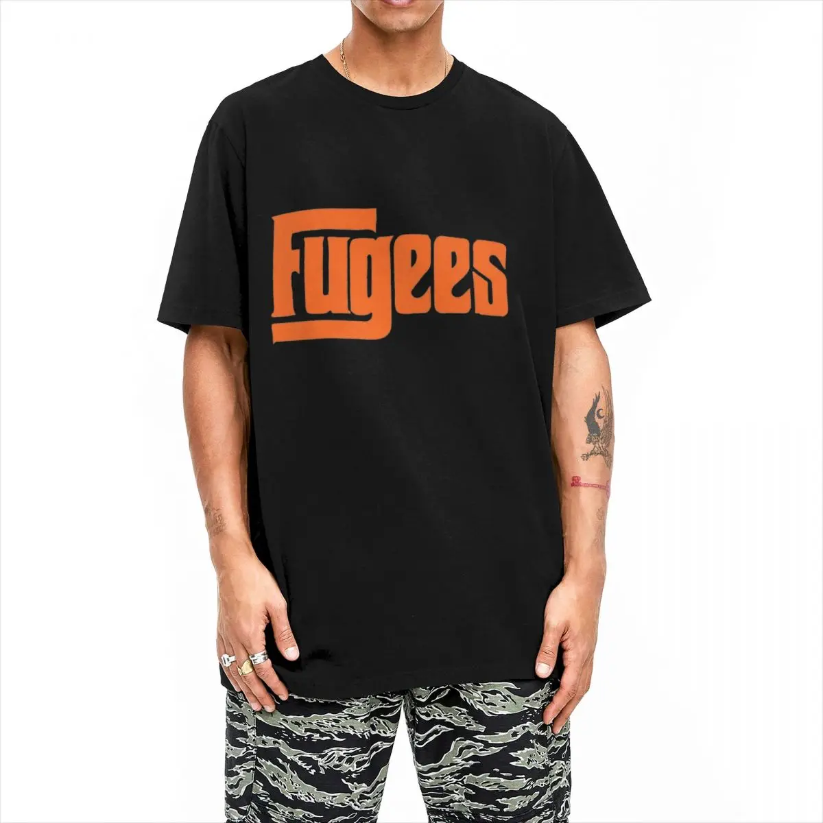 Men Women T-Shirt Old School T Shirts Hip Hop Drawing Classic Fugees Summer Tees Y2K Funny Design Cotton Clothes Gift