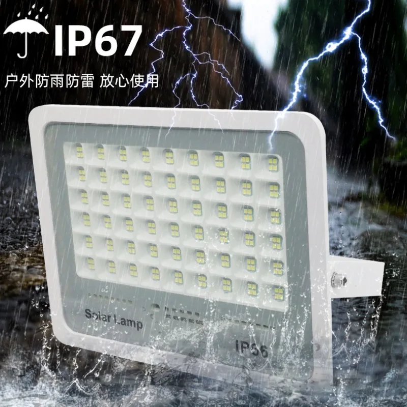 LED IP66 Dream Blue Solar Flood Light Outdoor Lights Super Bright High Power Waterproof Indoor and Outdoor Induction Home Lamps