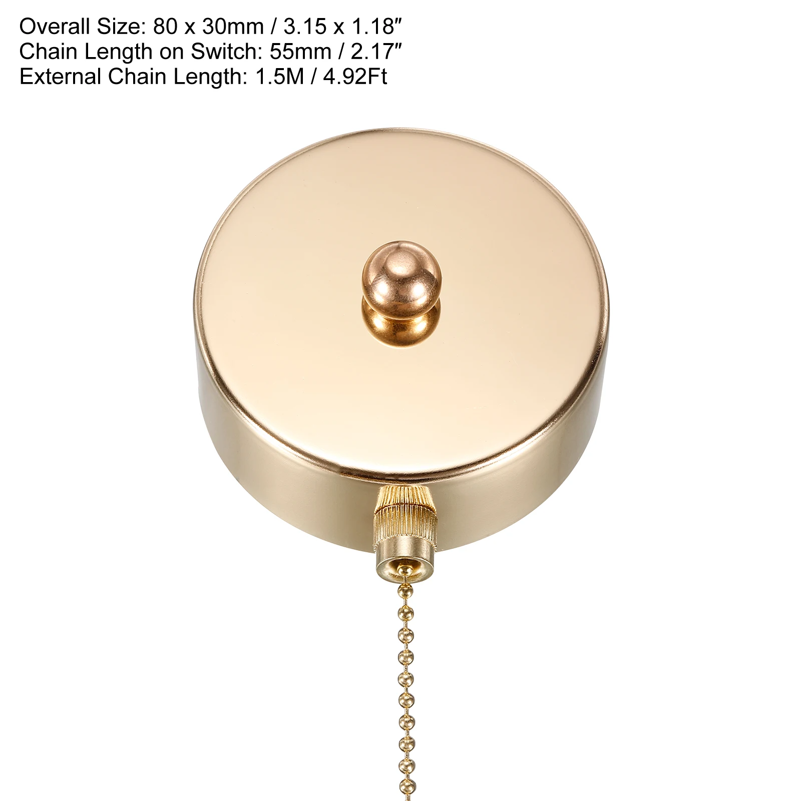 1Pcs AC 125V/250V Pull Chain Switch On-Off Ceiling Fan Switch for Controlling Household Light Fixtures Wall Lamp Ceiling Lamp