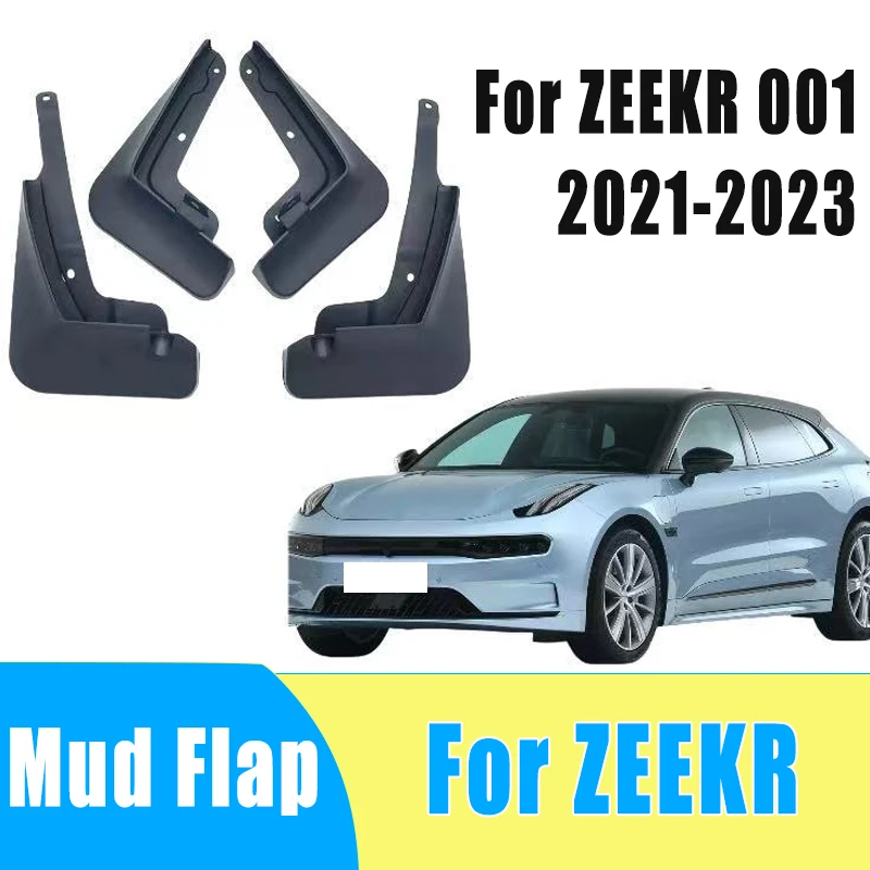 

4pcs Automobiles Tire Mudguard Waterproof Prevent Mud Splashing Car Mud Flap Fender Trim Accessory For ZEEKR 001 2021-2023 2022