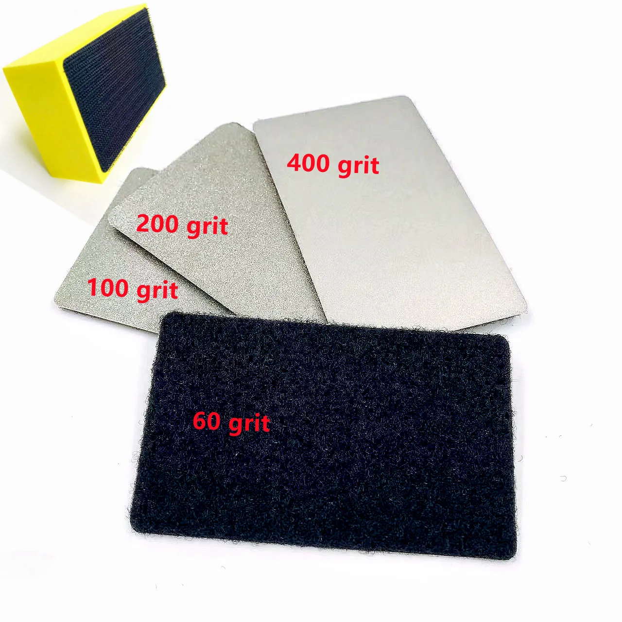 Diamond Hand Polishing Pads 90x55mm Tile Glass Abrasive Grinding Block Pad Stone Marble Ceramic Abrasive Sanding Disc